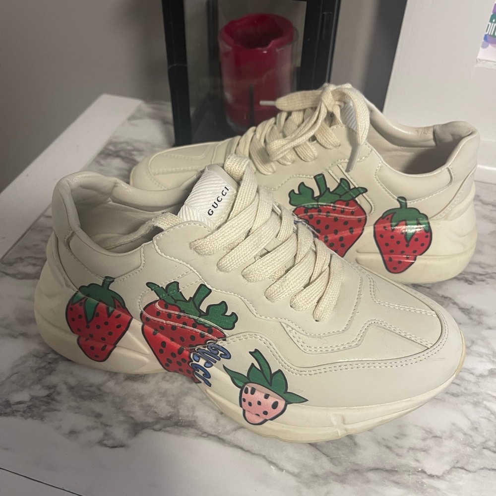 Gucci Rhyton Strawberry Sneakers